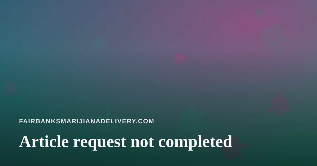 Article request not completed